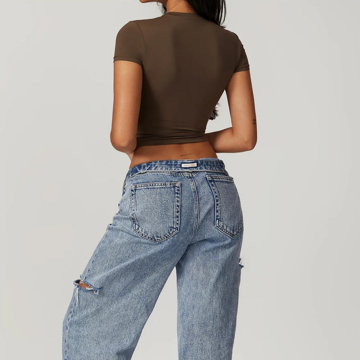 Crop Top Madrid - Castanho