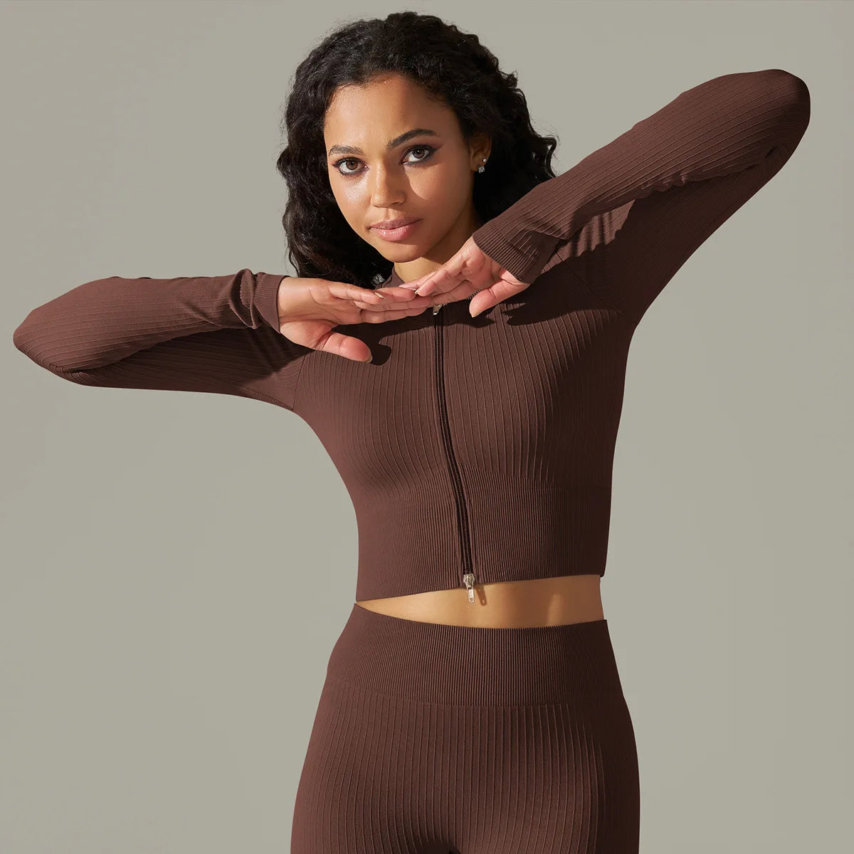 Crop Top Paris - Castanho Escuro