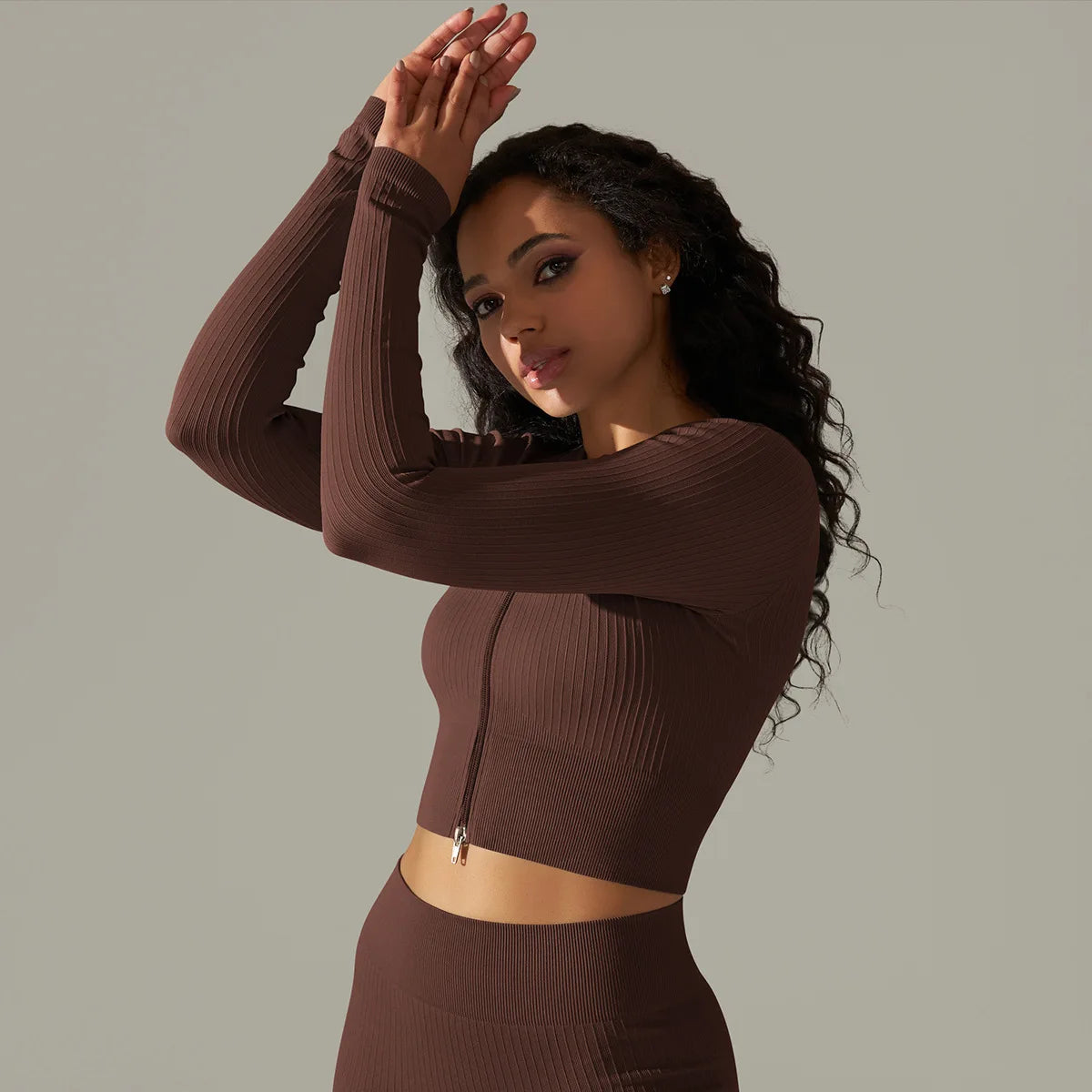 Crop Top Paris - Castanho Escuro