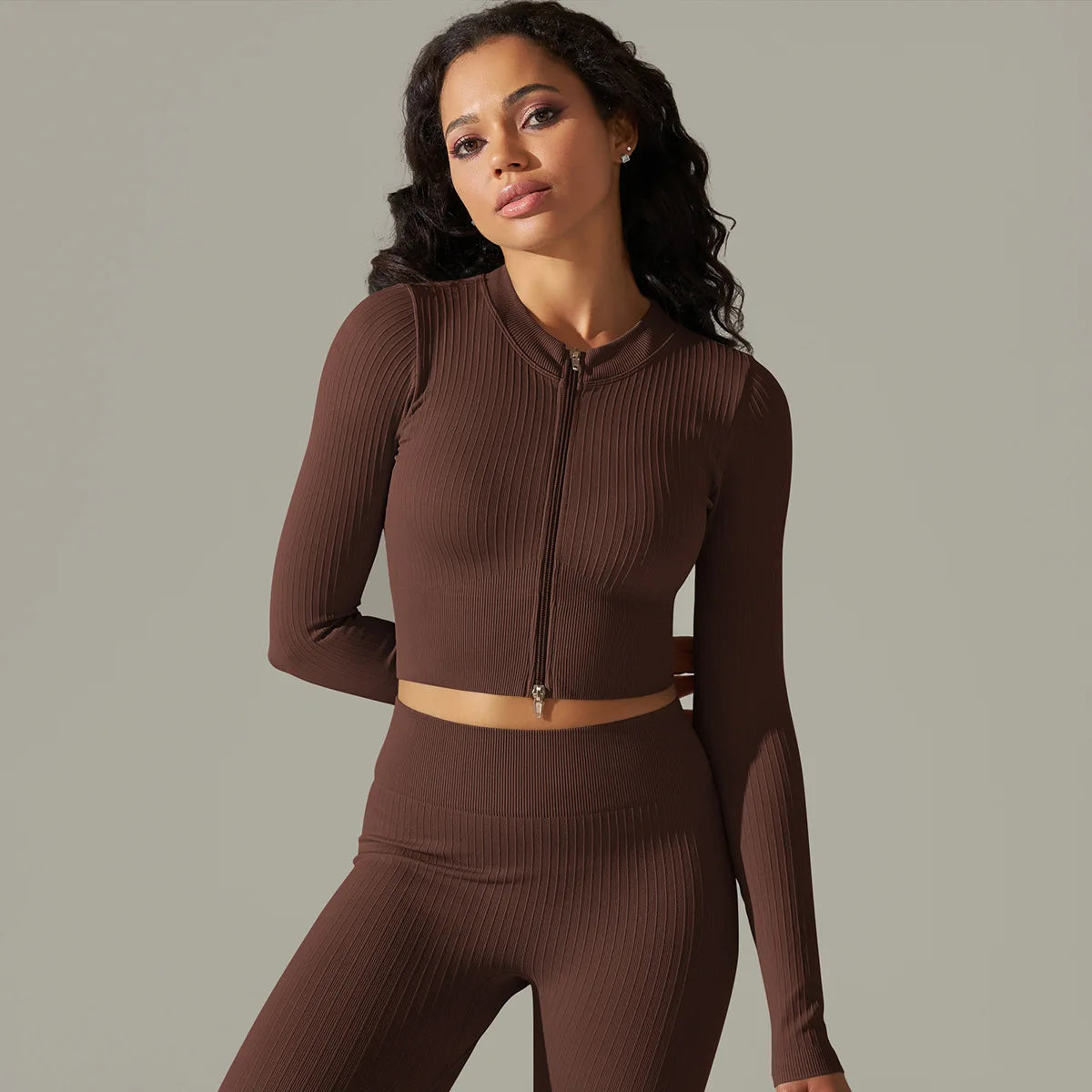 Crop Top Paris - Castanho Escuro