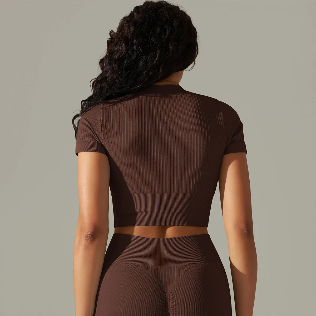 Crop Top Marília - Castanho Escuro