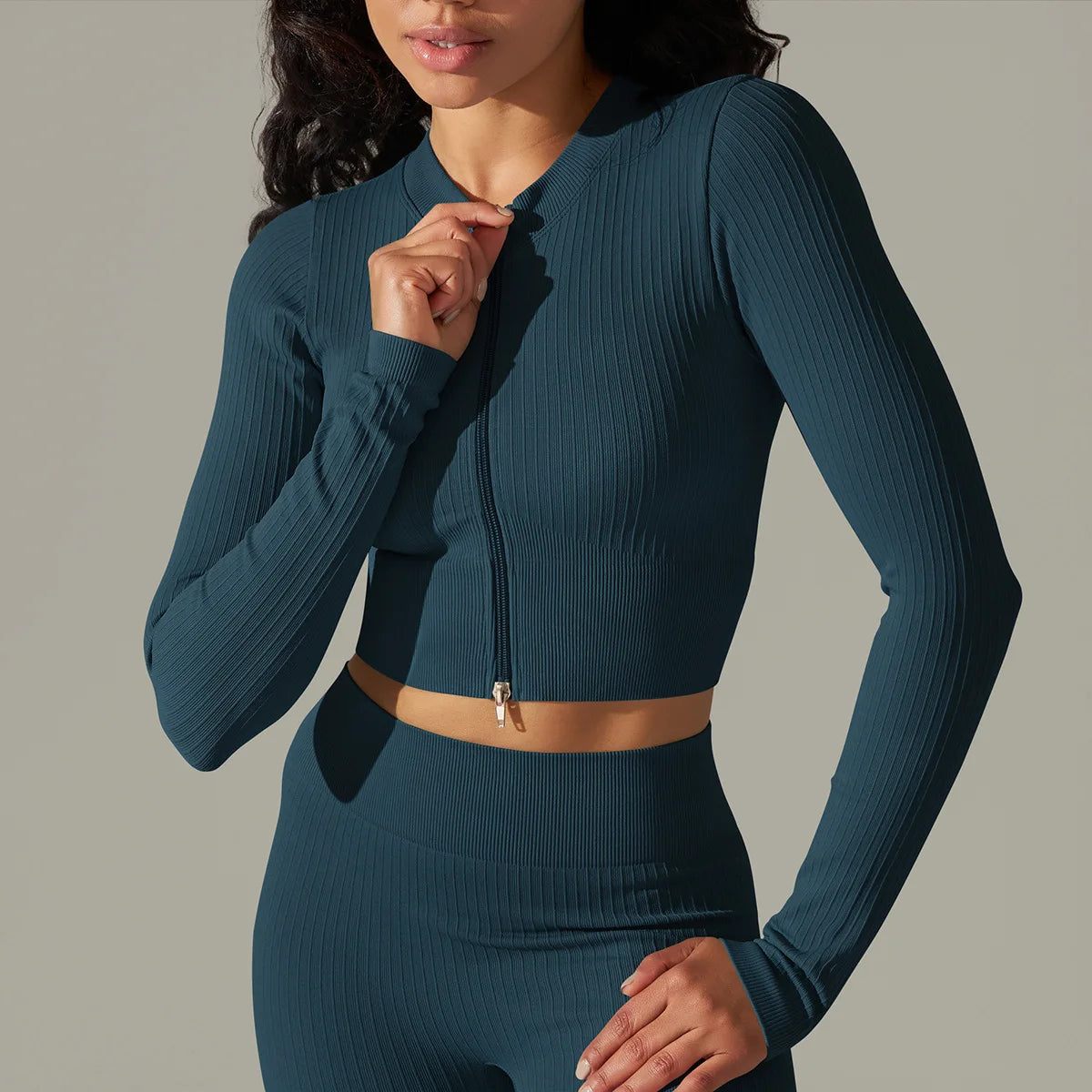 Crop Top Paris - Azul Esverdiado