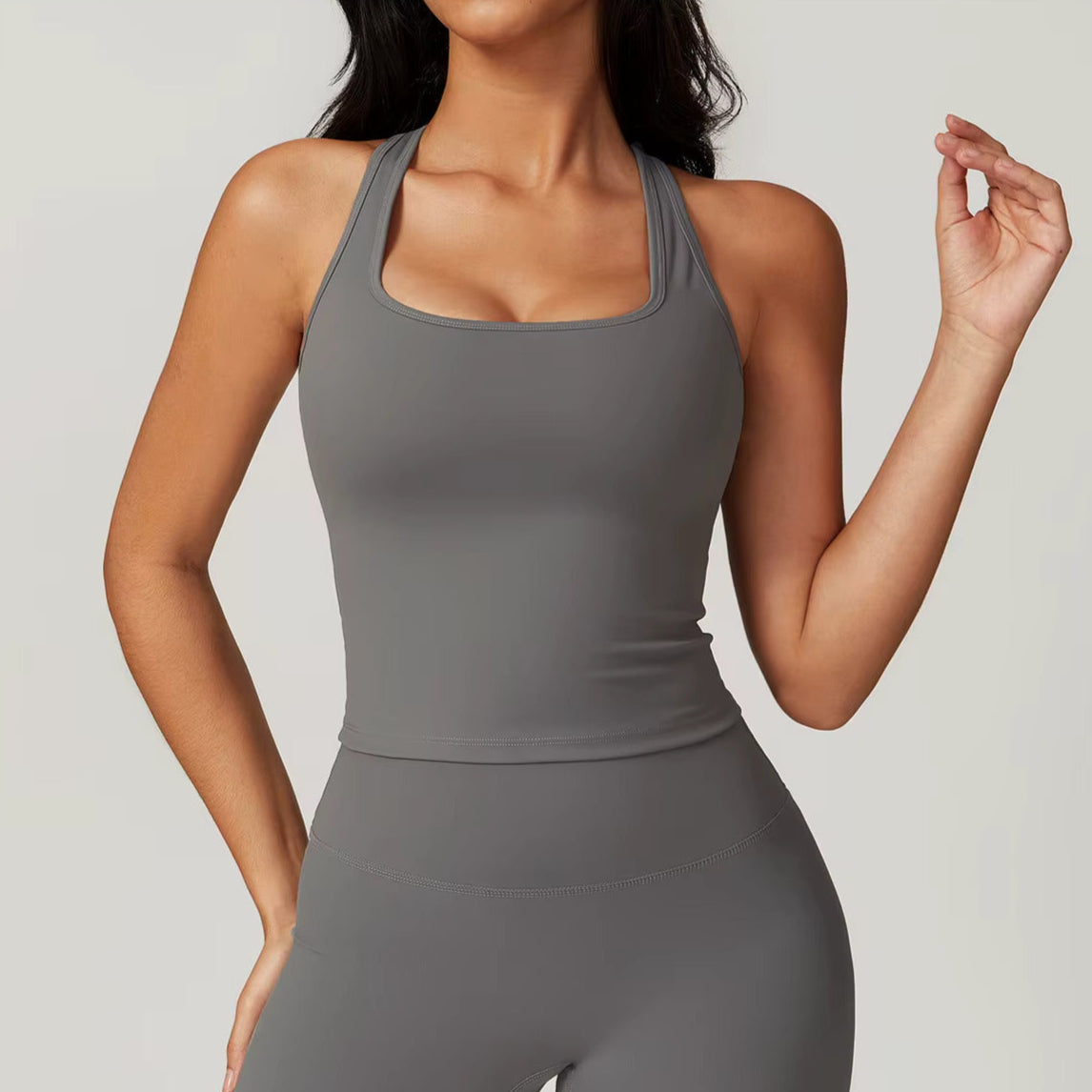 Crop Top México - Cinzento