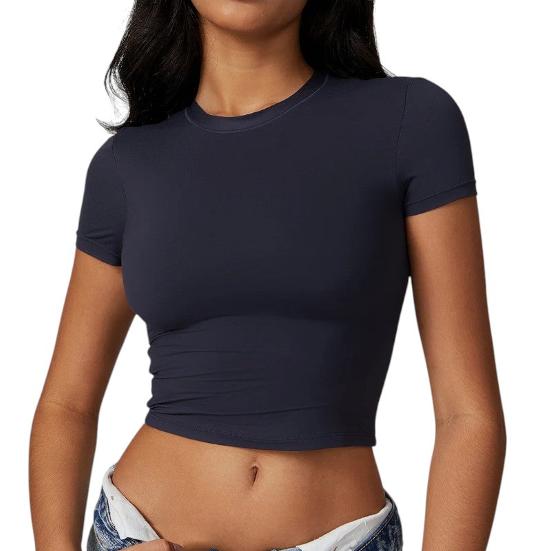 Crop Top Madrid - Azul Escuro