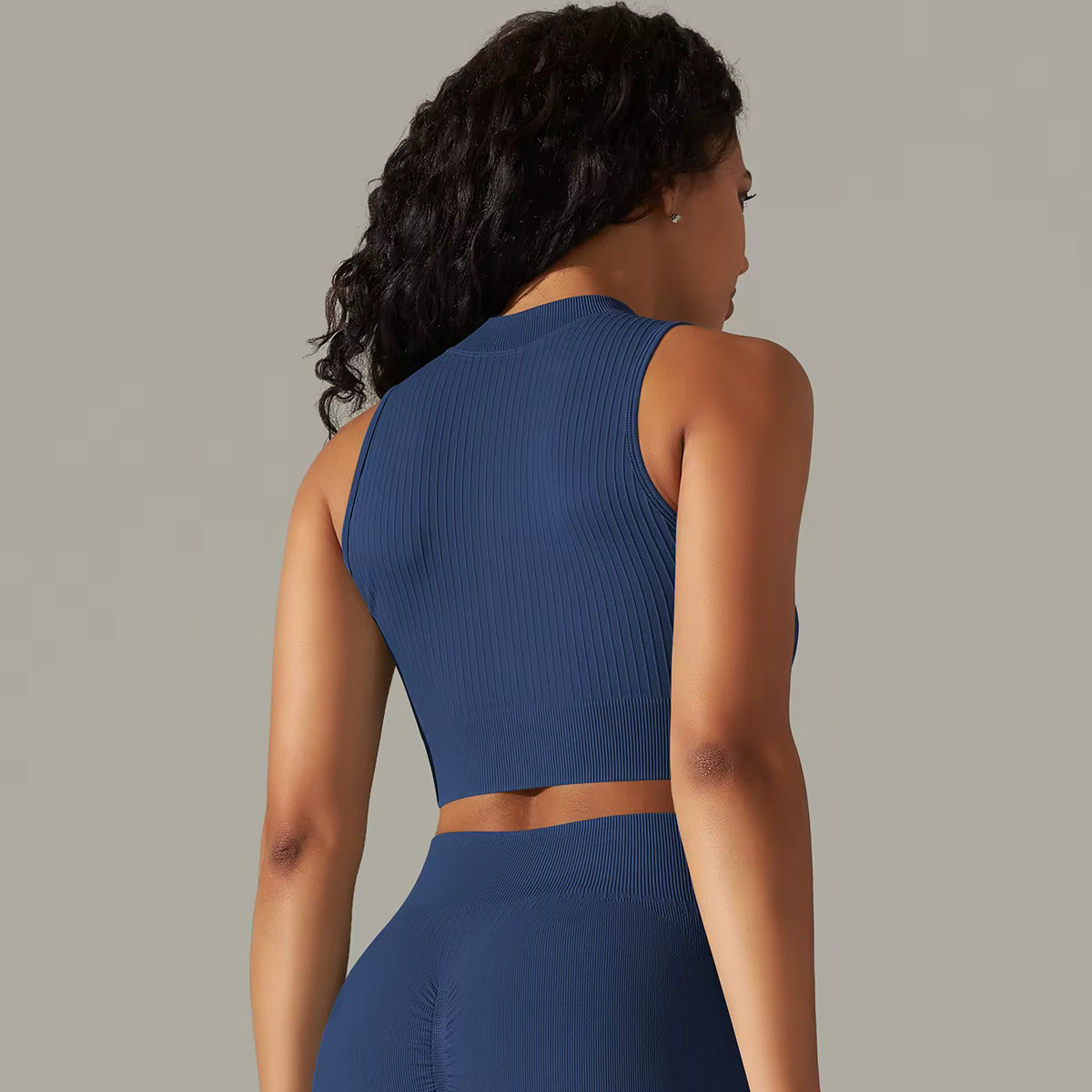 Crop Top Espanha - Azul Escuro