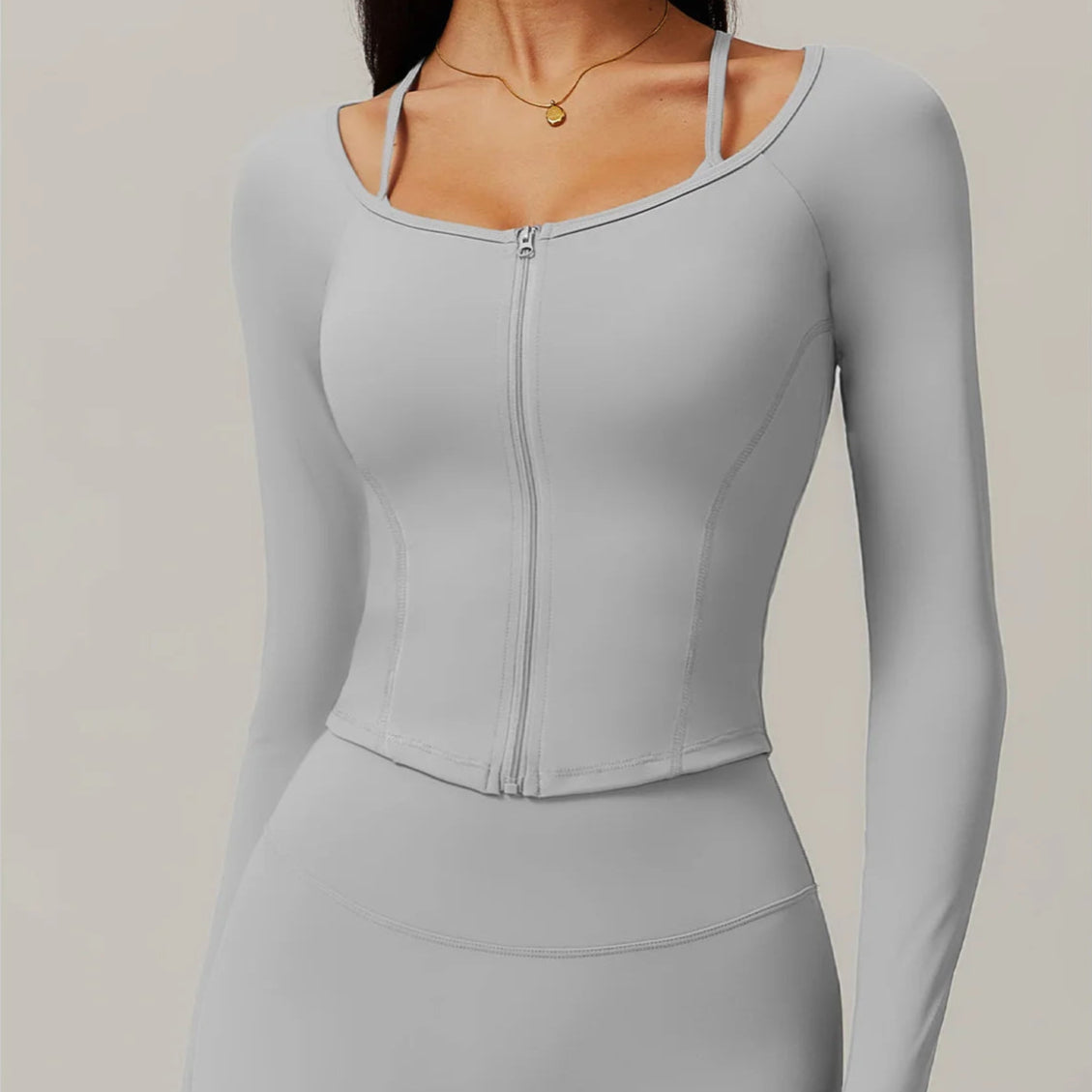 Crop Top Berna - Cinzento