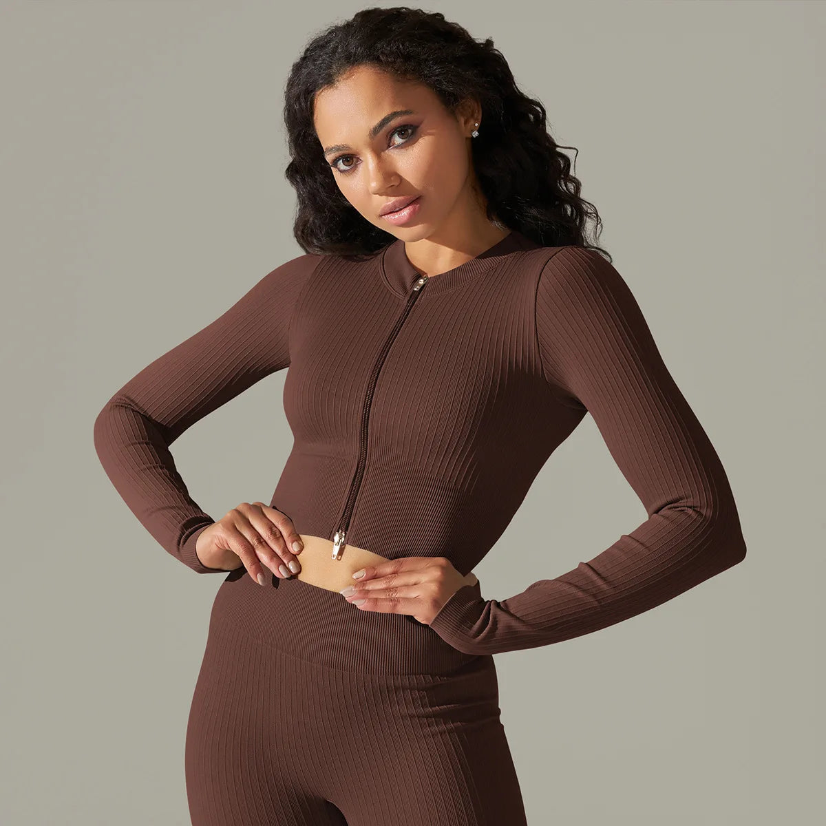 Crop Top Paris - Castanho Escuro