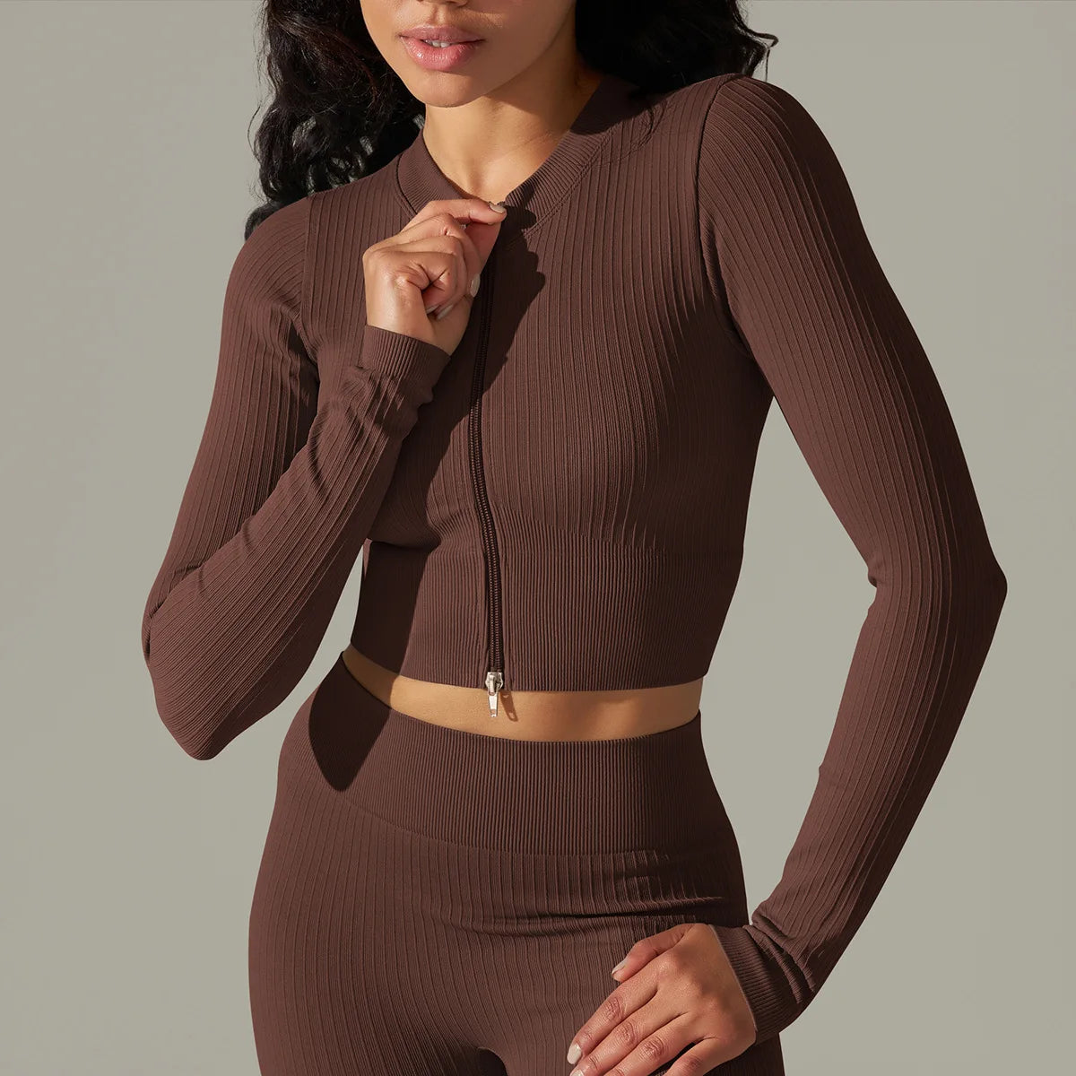 Crop Top Paris - Castanho Escuro