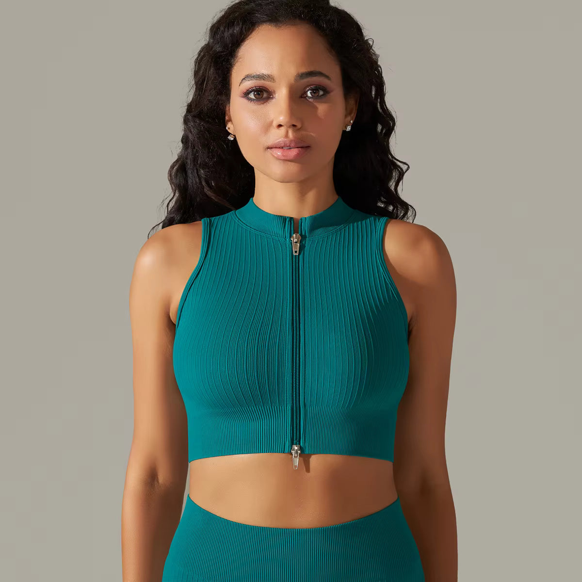 Crop Top Espanha - Azul Esverdiado