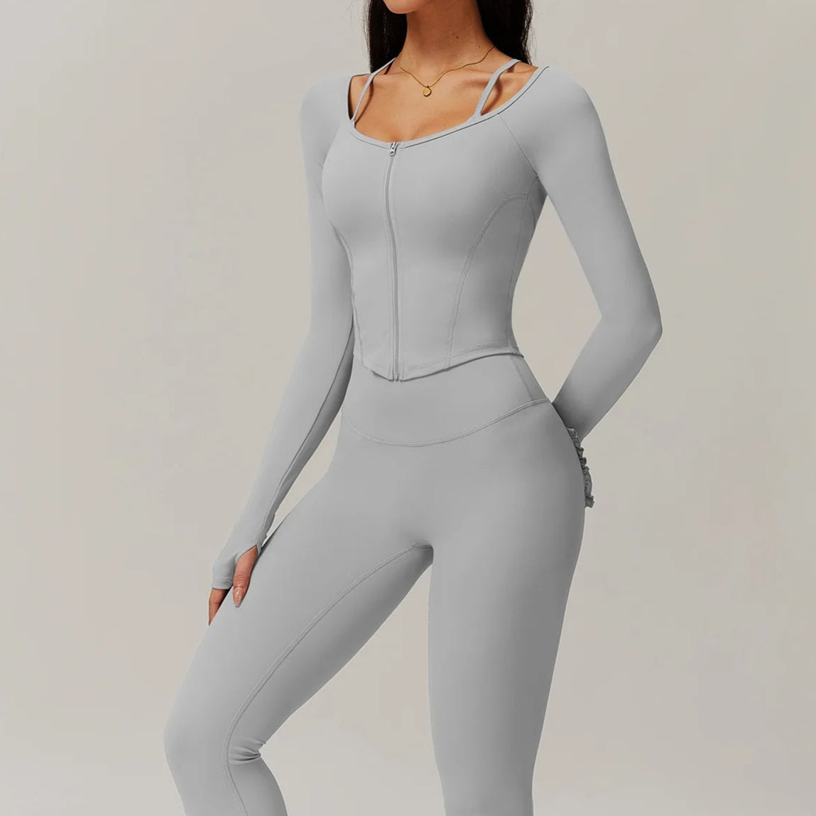 Crop Top Berna - Cinzento