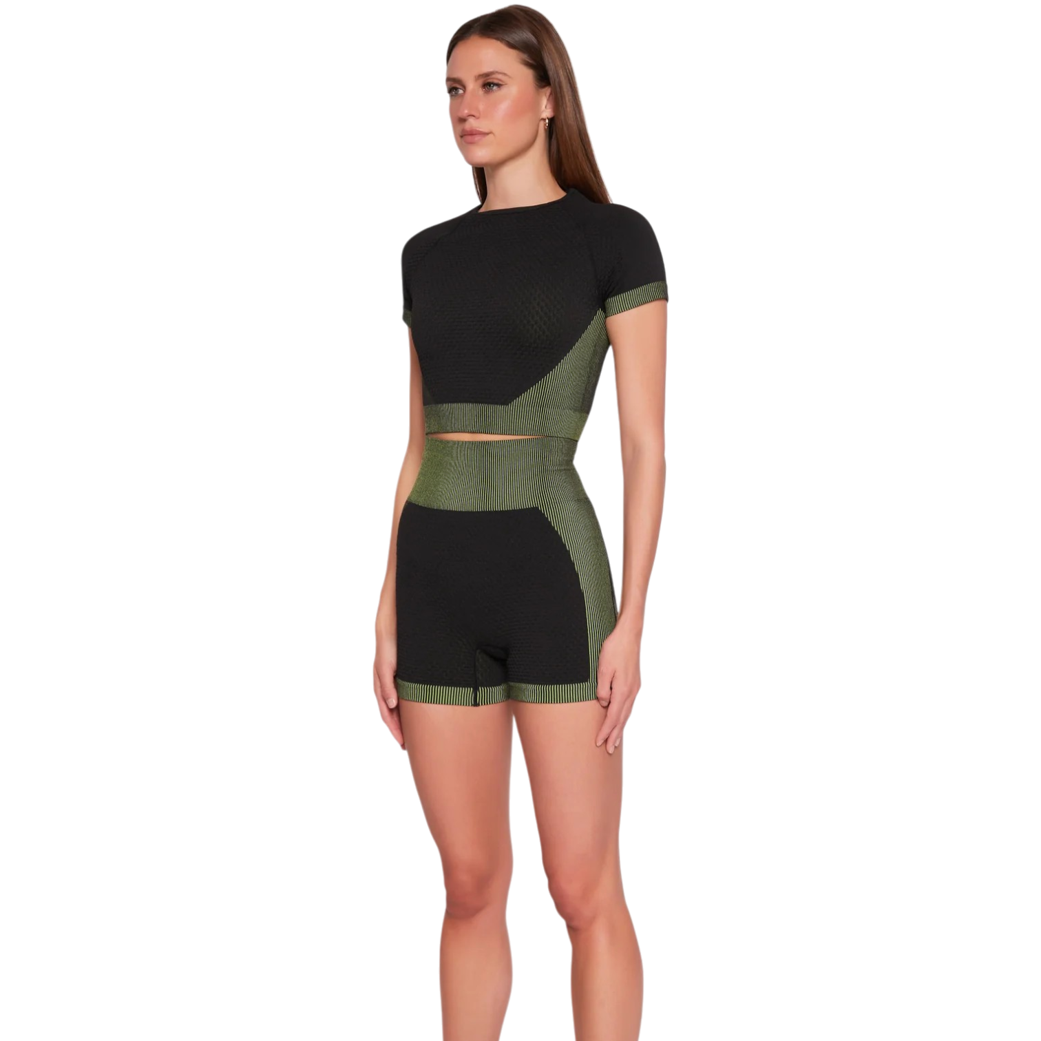 Conjunto Palermo - Preto com Verde Claro